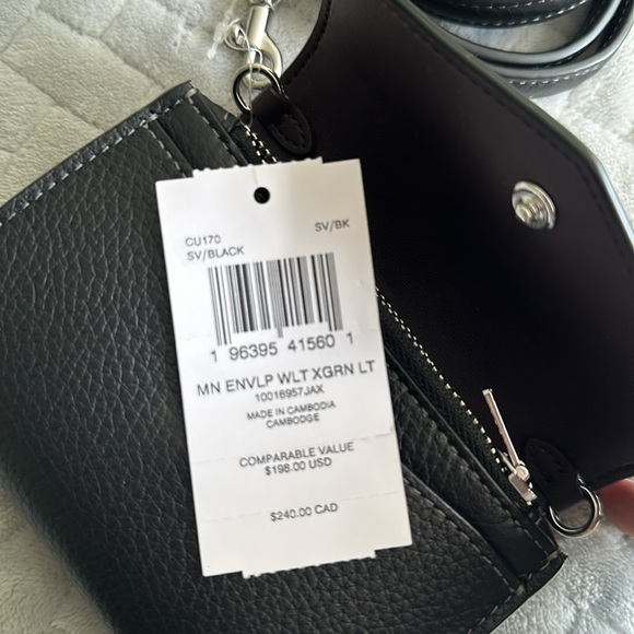 Coach Mini Envelope Wallet With Strap - Picture 7 of 8